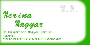 nerina magyar business card